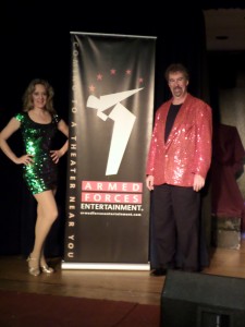 Onstage in Diego Garcia